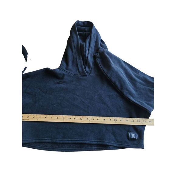 Savage X fenty black cropped hoodie womens Sz M - Picture 4 of 8